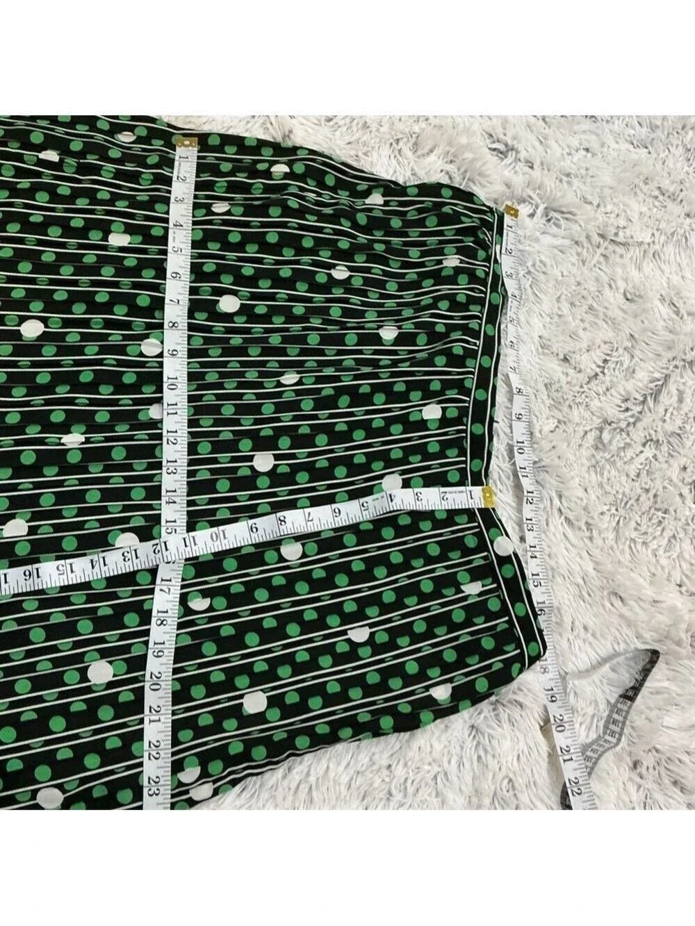 POPSUGAR Star Print Pleated Midi Skirt Black green White XXL NWT